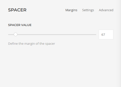 YOOtheme Pro Spacer Element